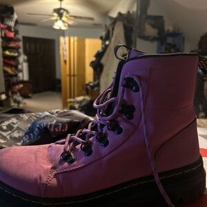 Dr. Martens Pink Combat Boots
